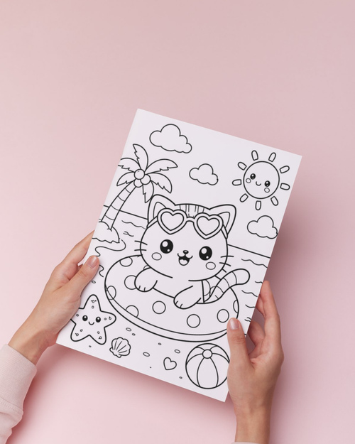 Mi Libro estilo Kawaii: Colorear y Jugar