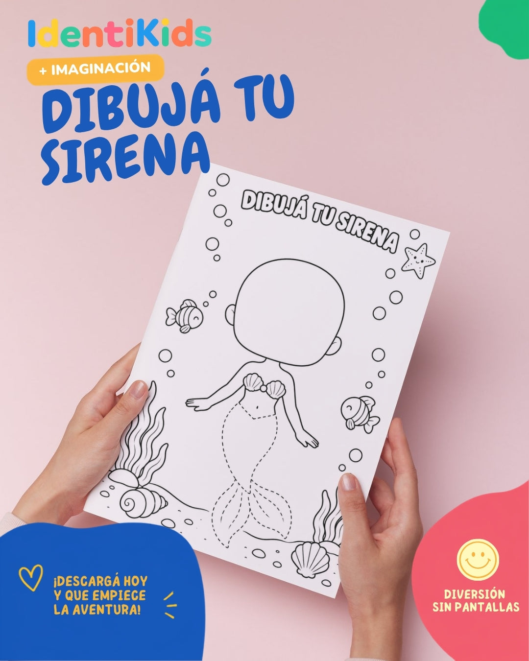Mi Libro de Sirenas: Colorear y Jugar