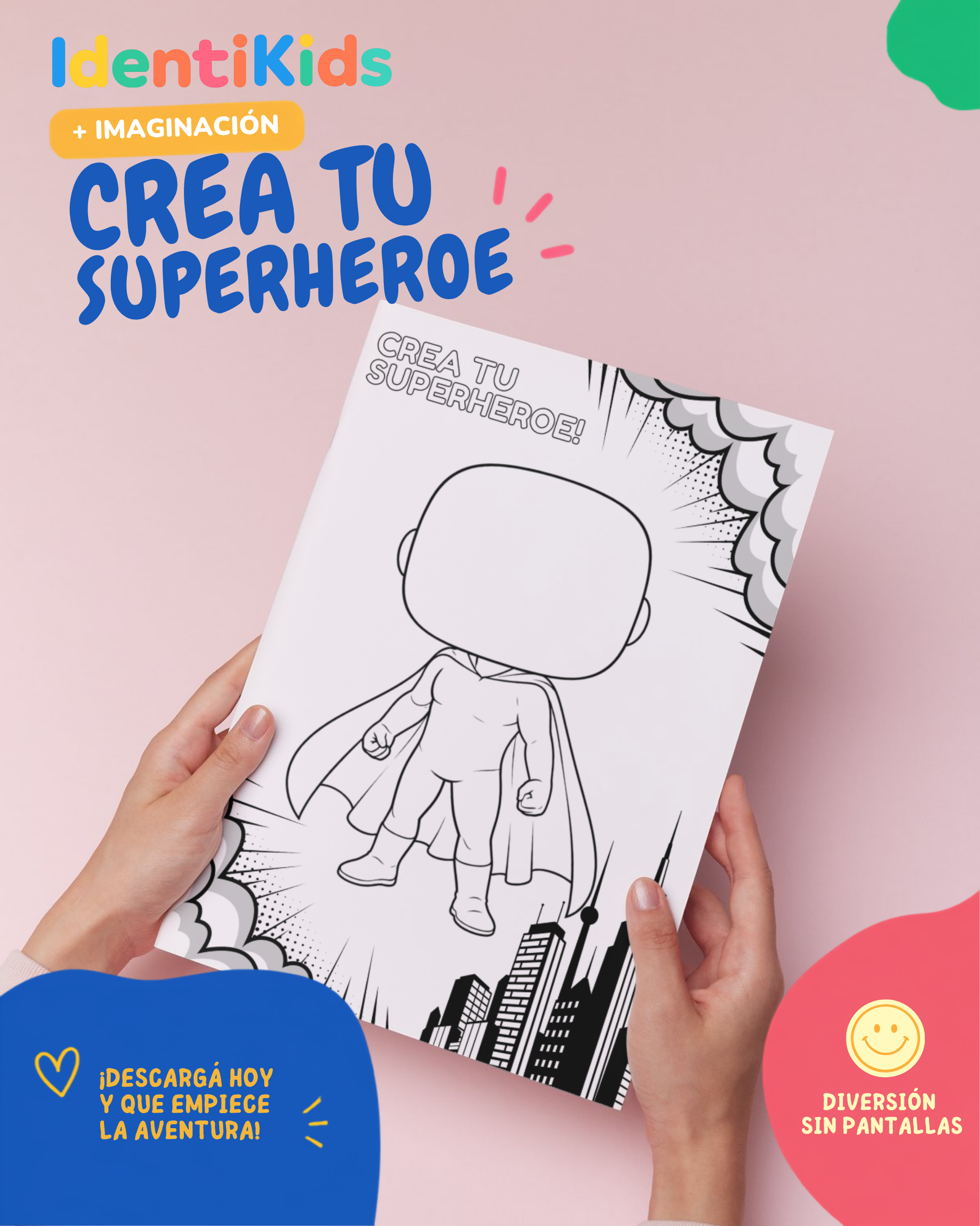 Mi Libro de Superhéroes: Colorear y Jugar