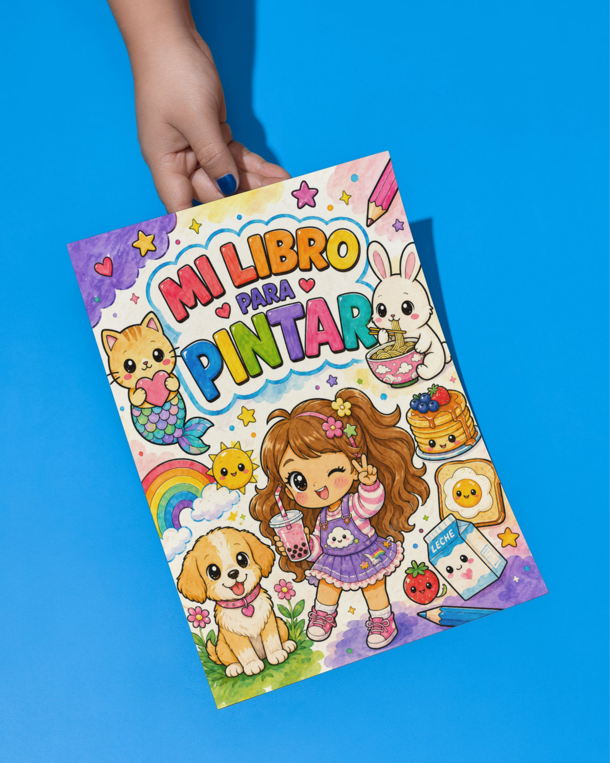 Mi Libro estilo Kawaii: Colorear y Jugar