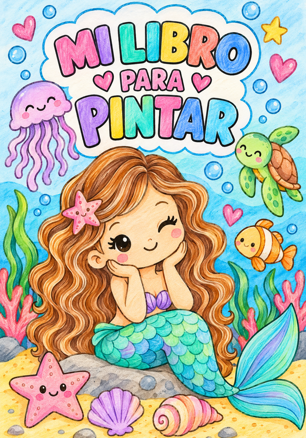 Mi Libro de Sirenas: Colorear y Jugar