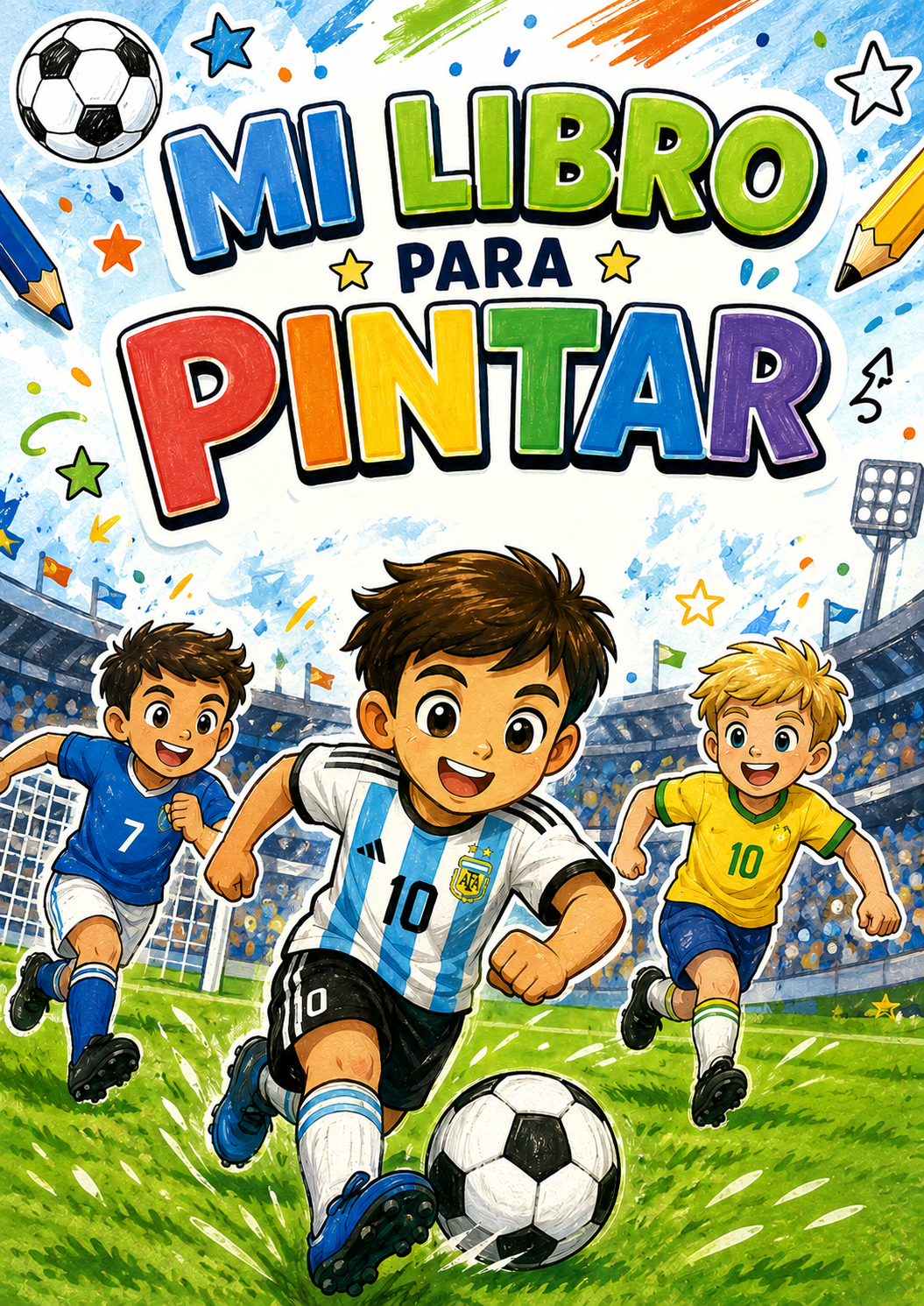 Mi Libro de Futbol: Colorear y Jugar